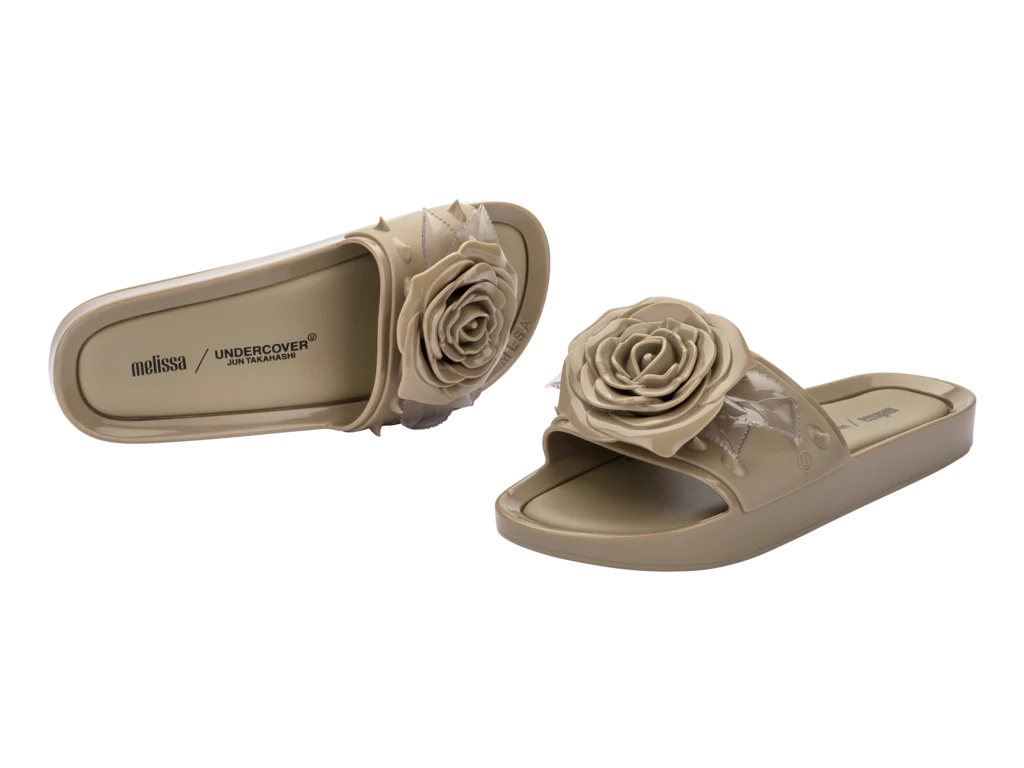 Melissa Beach Slide Spikes + Undercover - Beige - Image 4