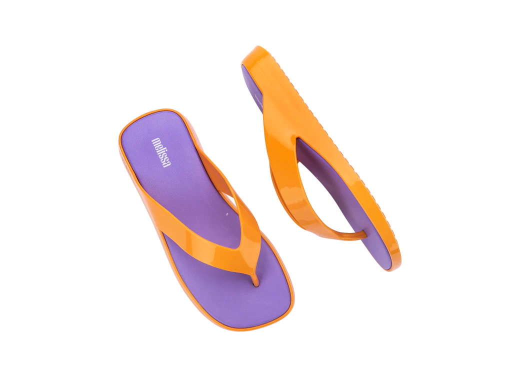 Melissa Brave Flip Flop - Orange Lilac - Image 5