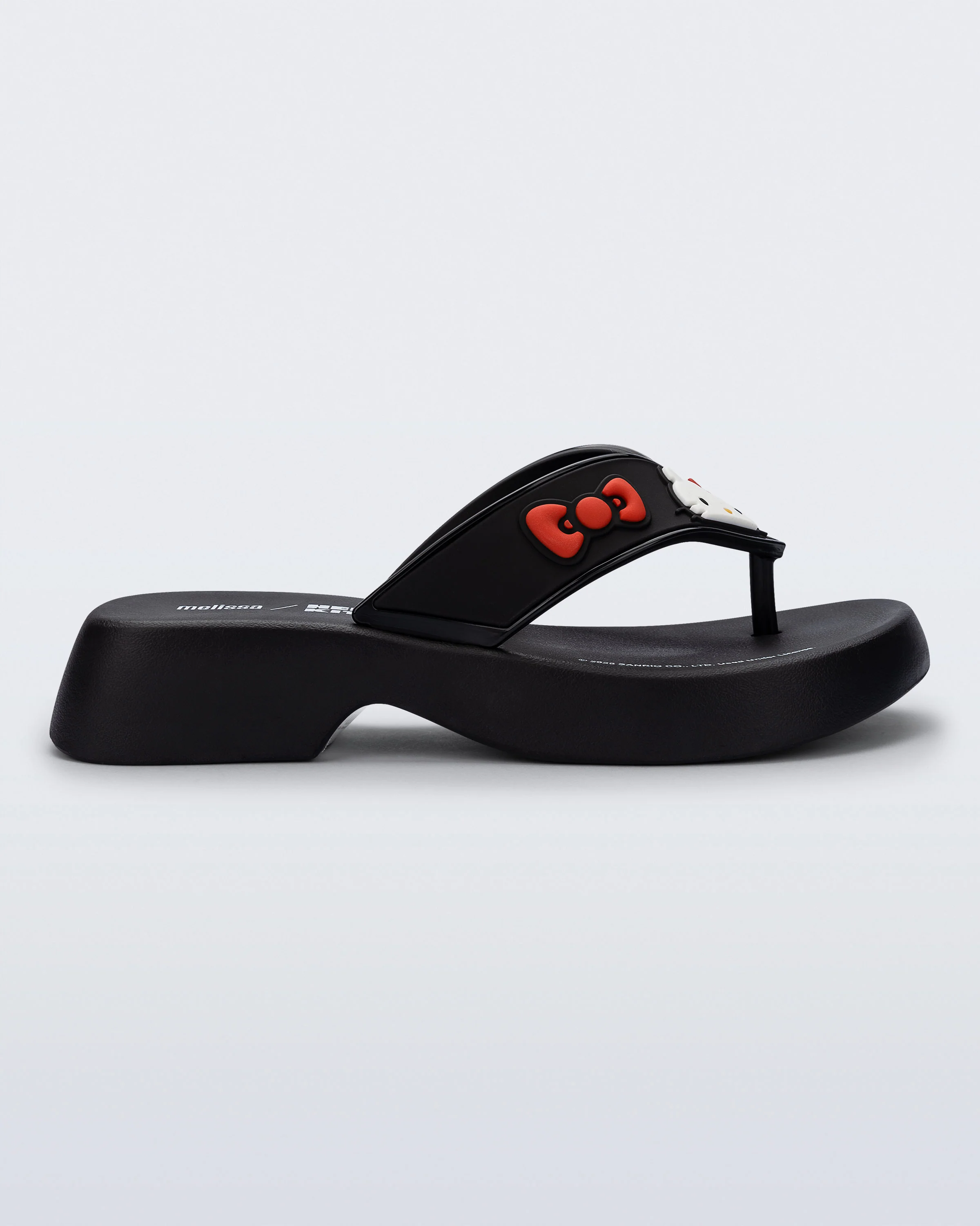 MELISSA FLATFORM + HELLO KITTY BLACK