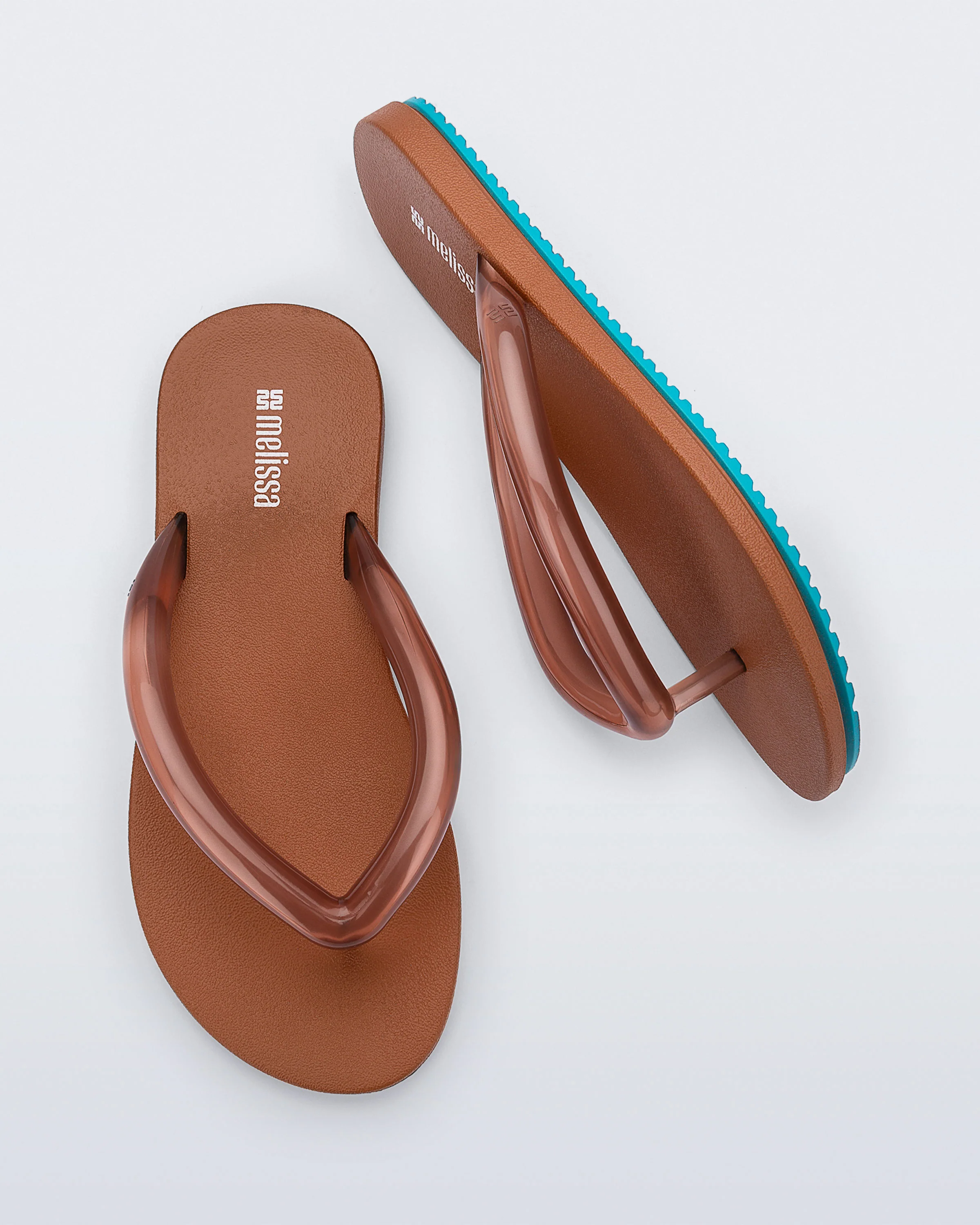 Melissa Flip Flop Air Flow Brown Blue - Image 4