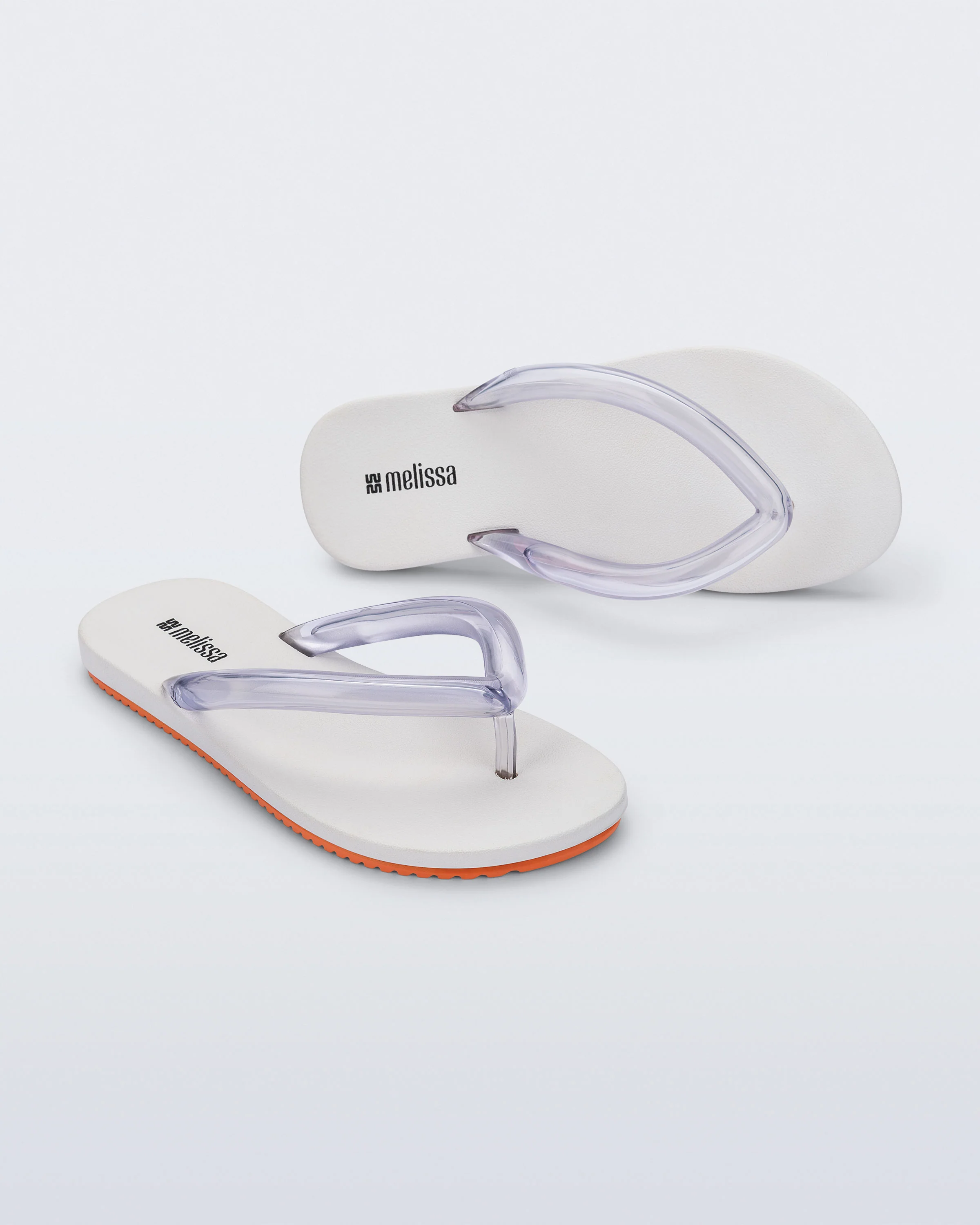 Melissa Flip Flop Air Flow White Orange - Image 3