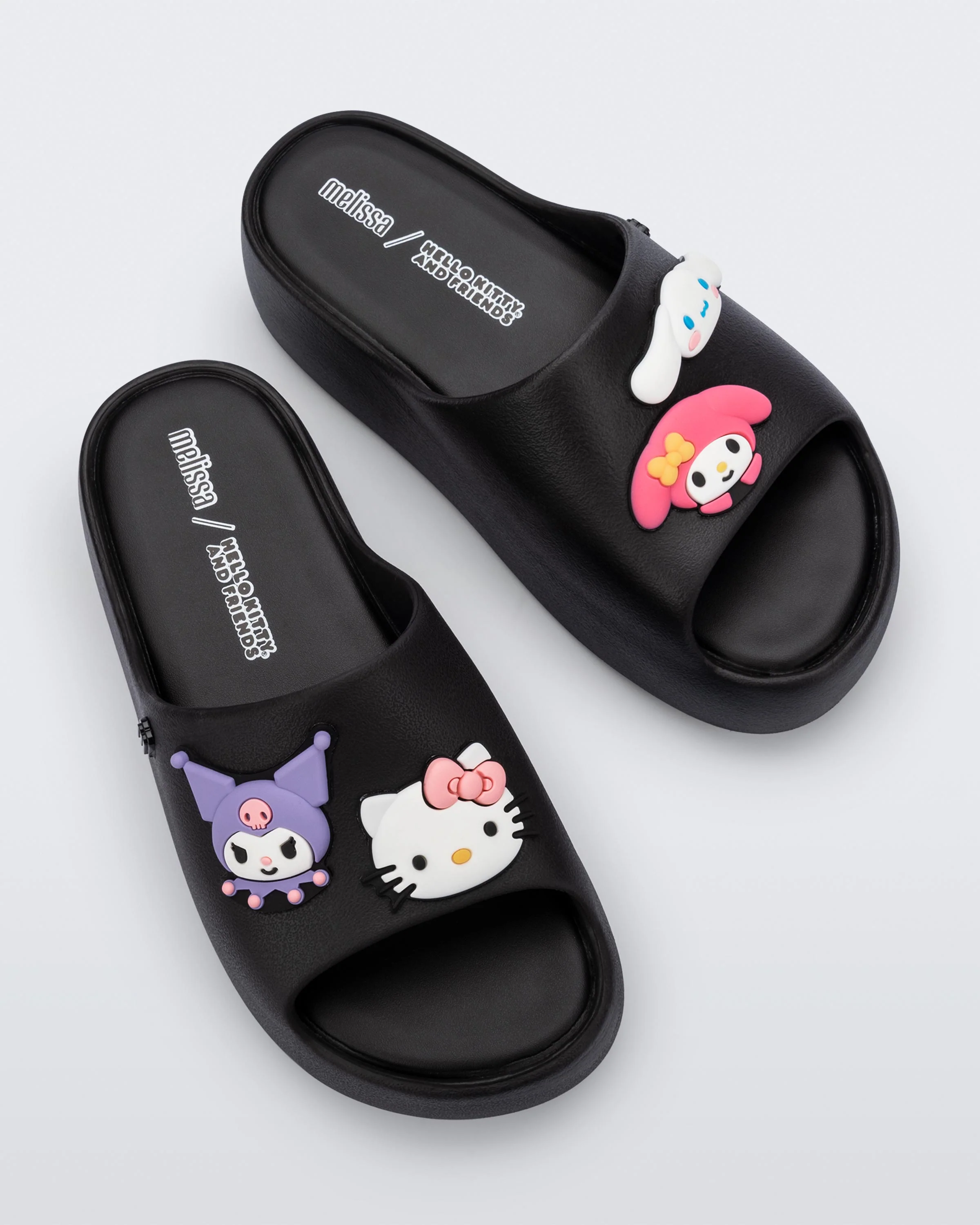 MELISSA FREE PLATFORM SLIDE + HELLO KITTY BLACK - Image 5