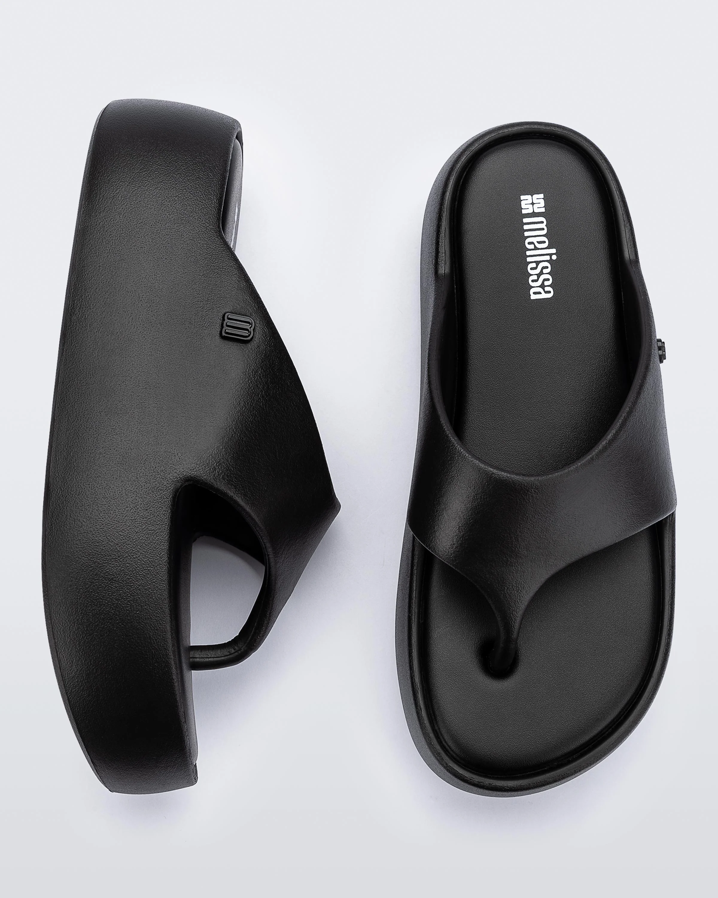 MELISSA FREE PLATFORM THONG-BLACK - Image 3