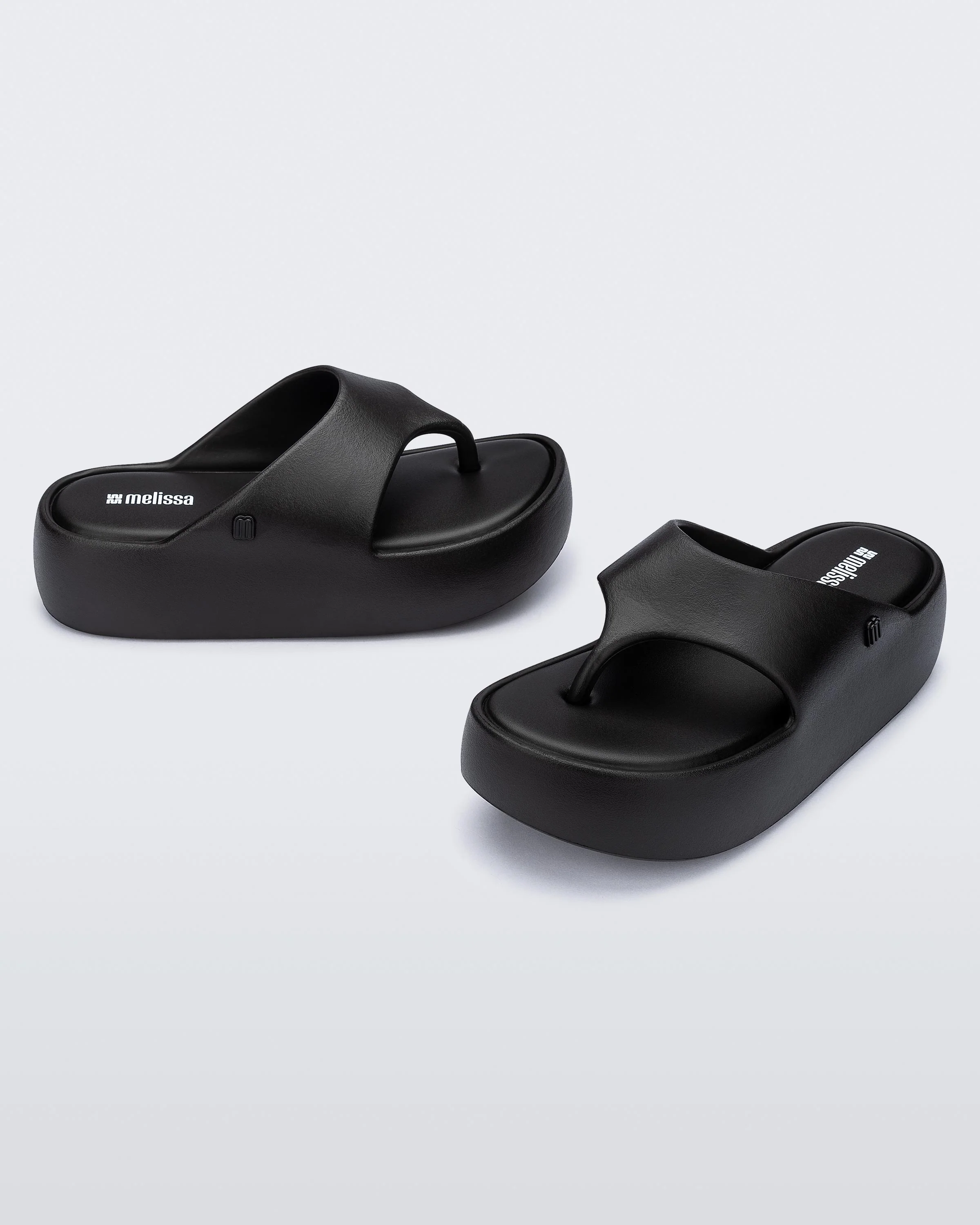 MELISSA FREE PLATFORM THONG-BLACK - Image 4
