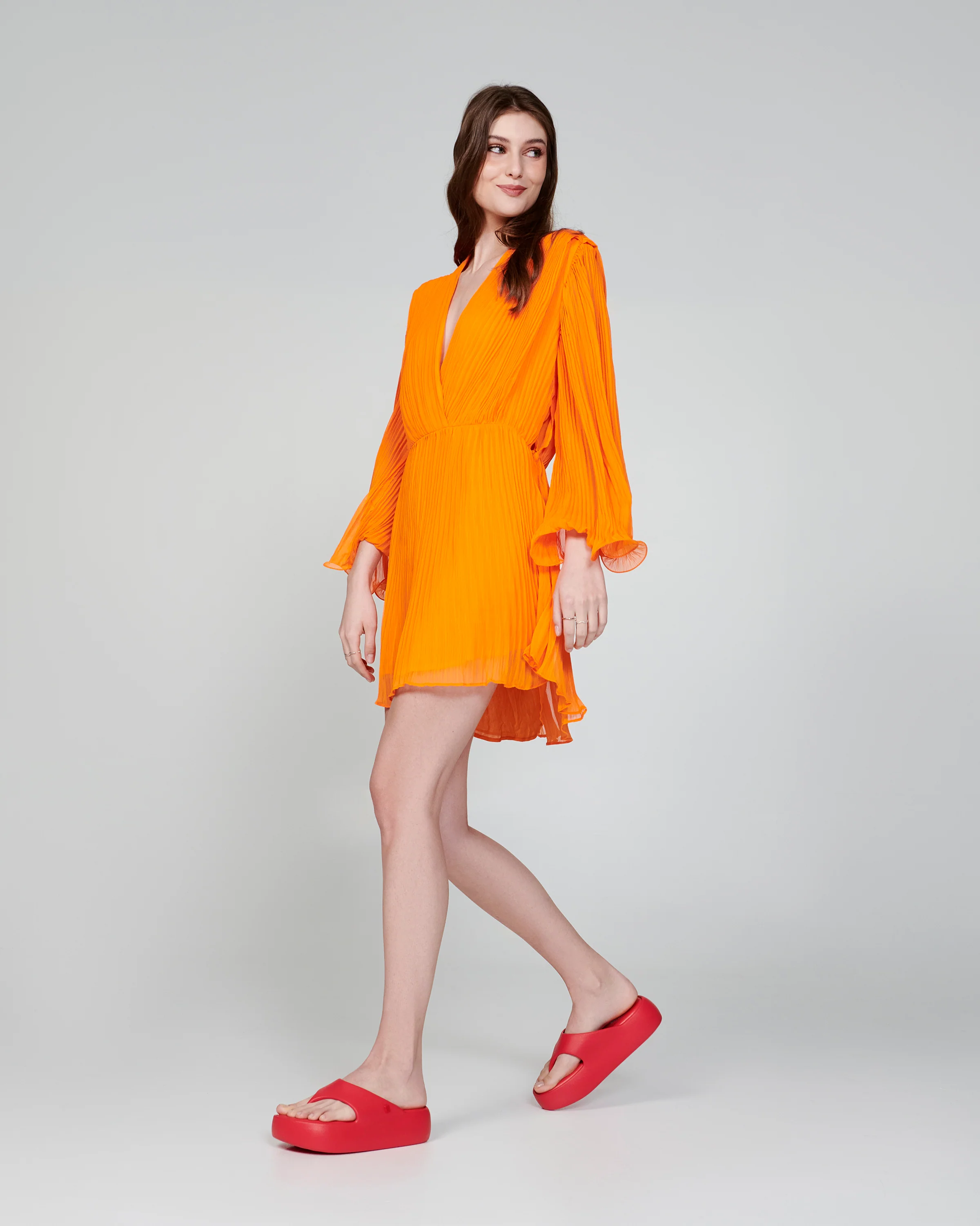 MELISSA FREE PLATFORM THONG - RED - Image 5