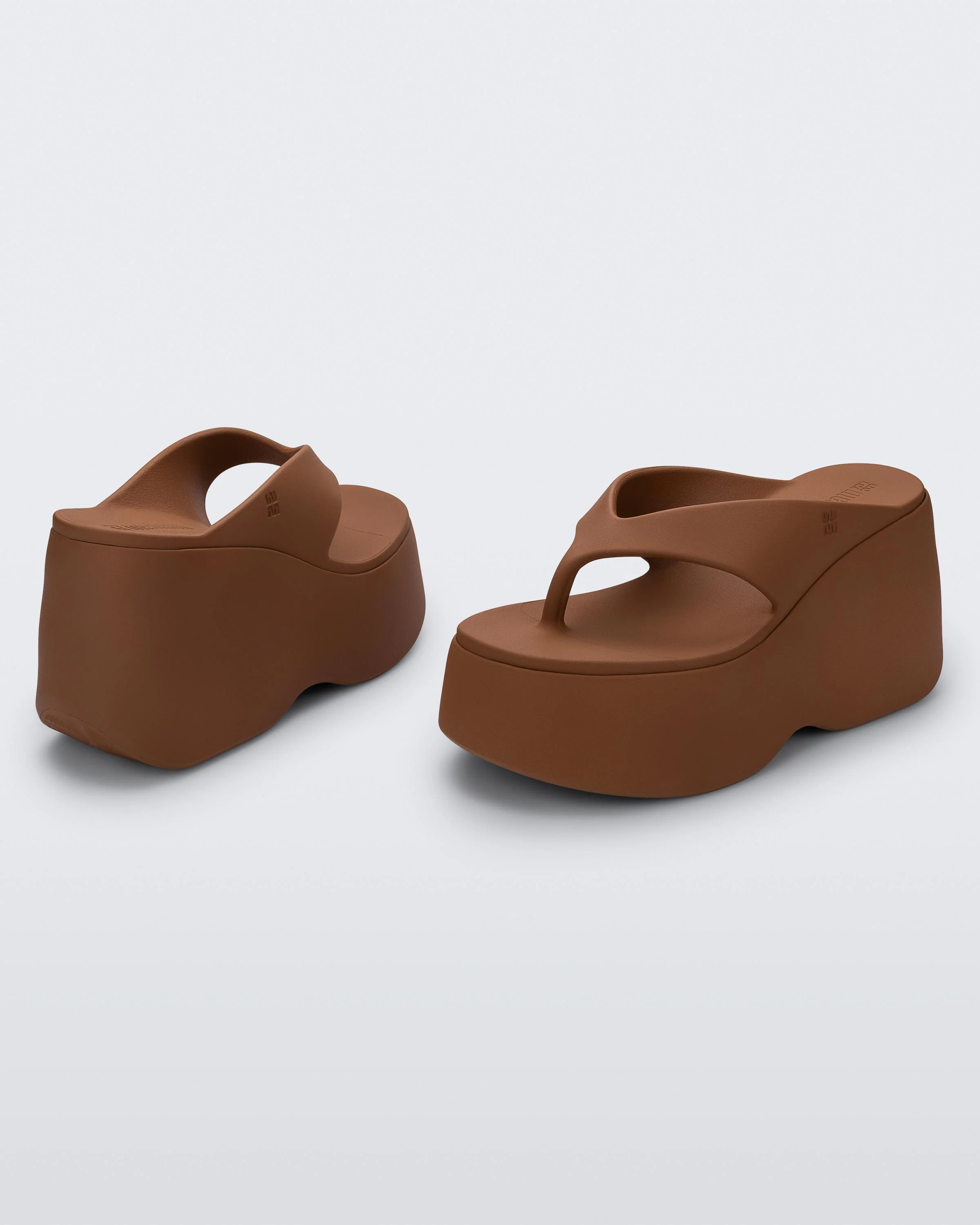 Melissa Free Thong Wedge Brown - Image 3