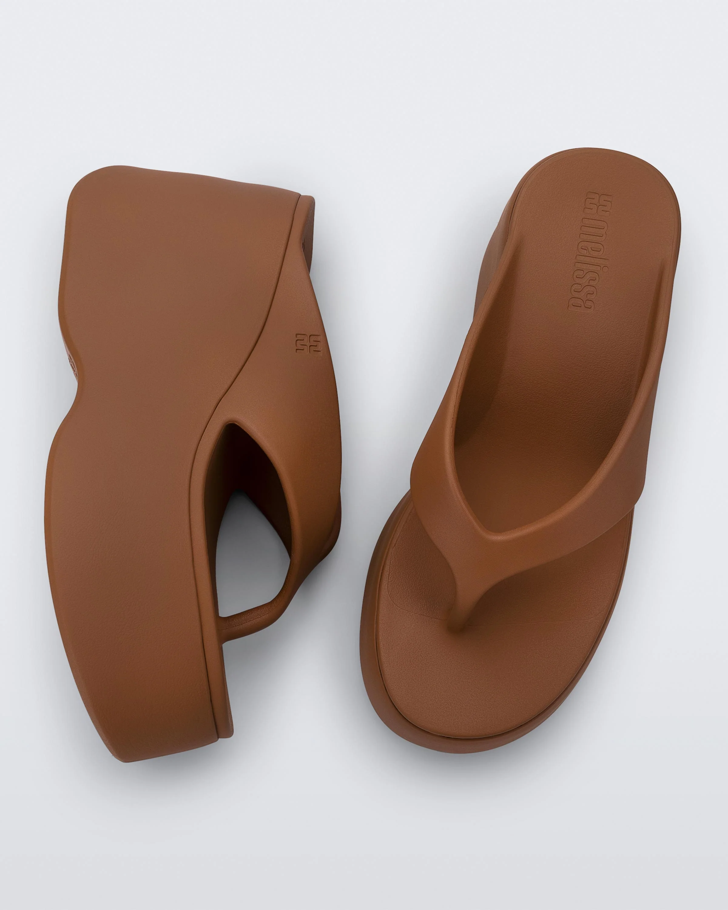 Melissa Free Thong Wedge Brown - Image 4