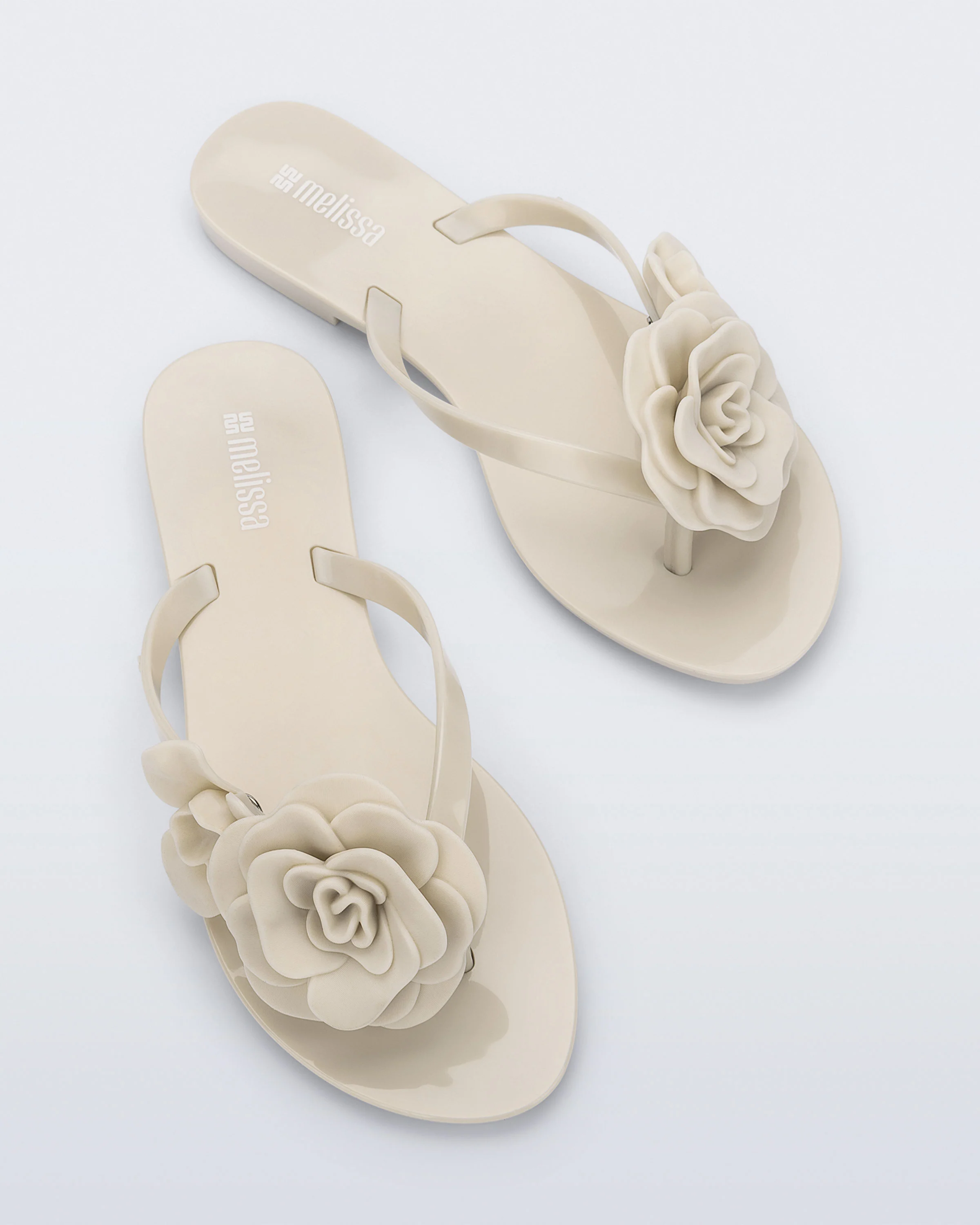 Melissa Harmonic Petals Flip Flop Beige - Image 2