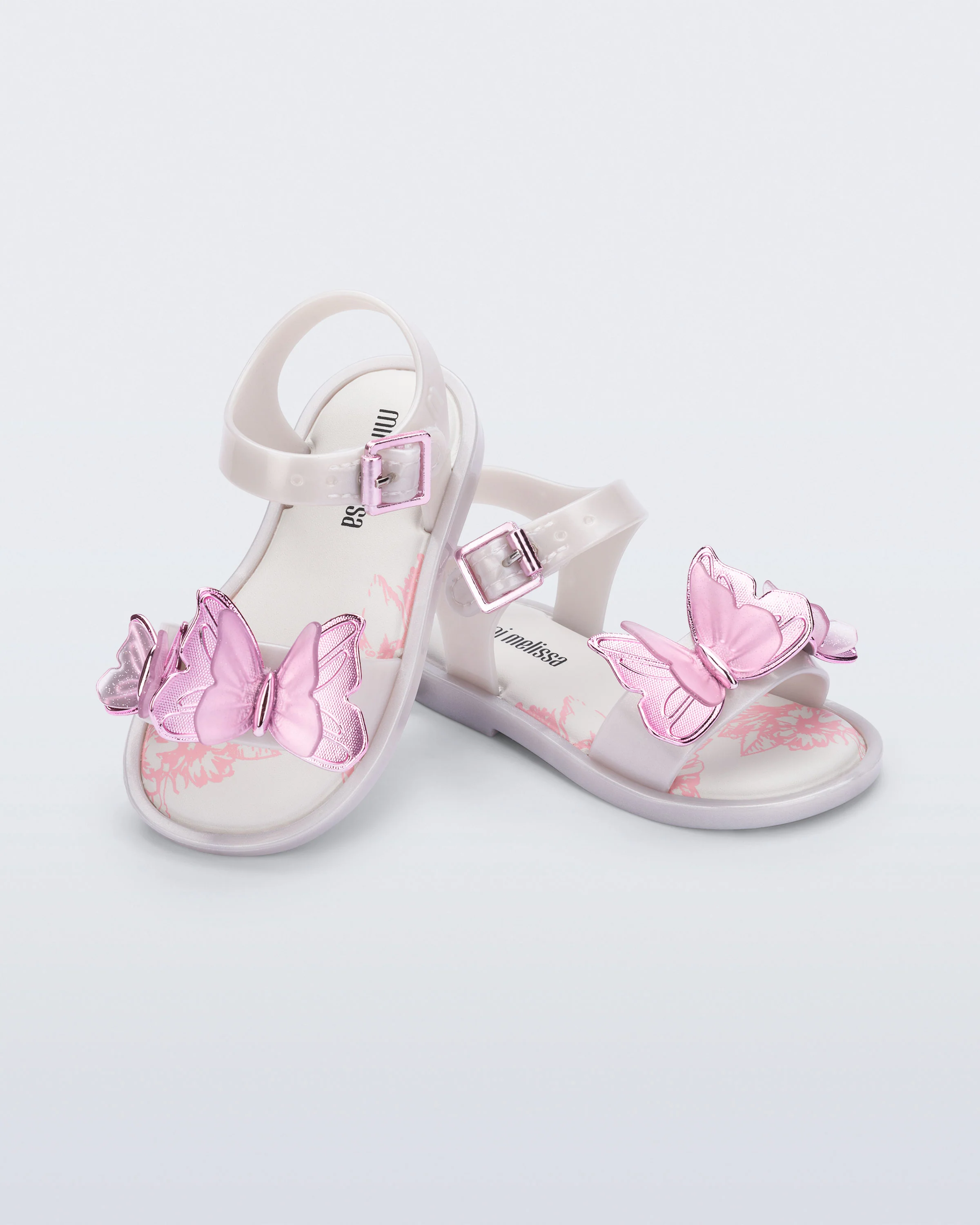 MINI MELISSA FLY SANDAL III BB WHITE - Image 3