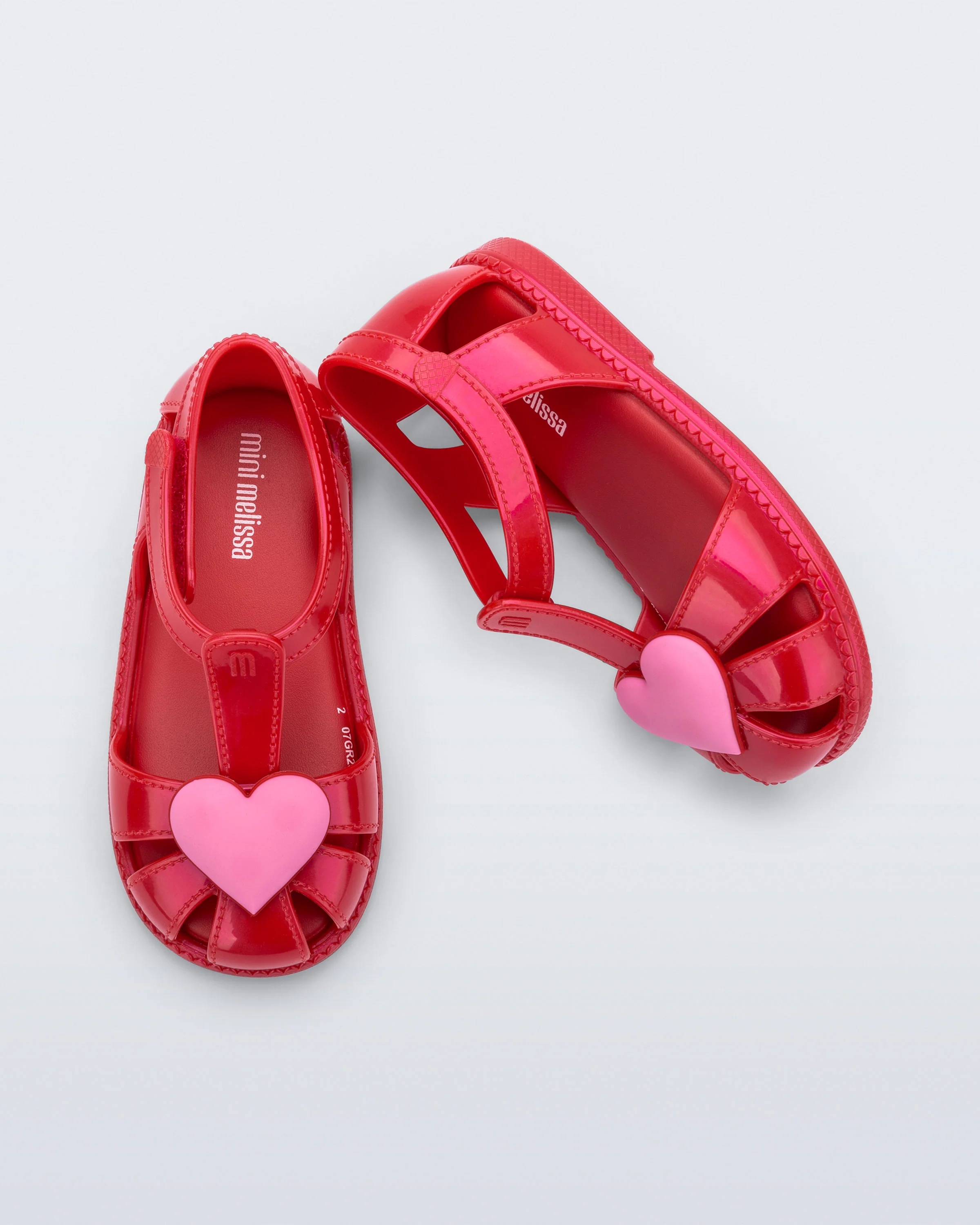 MINI MELISSA HIP HEART BALLERINA RED - Image 4