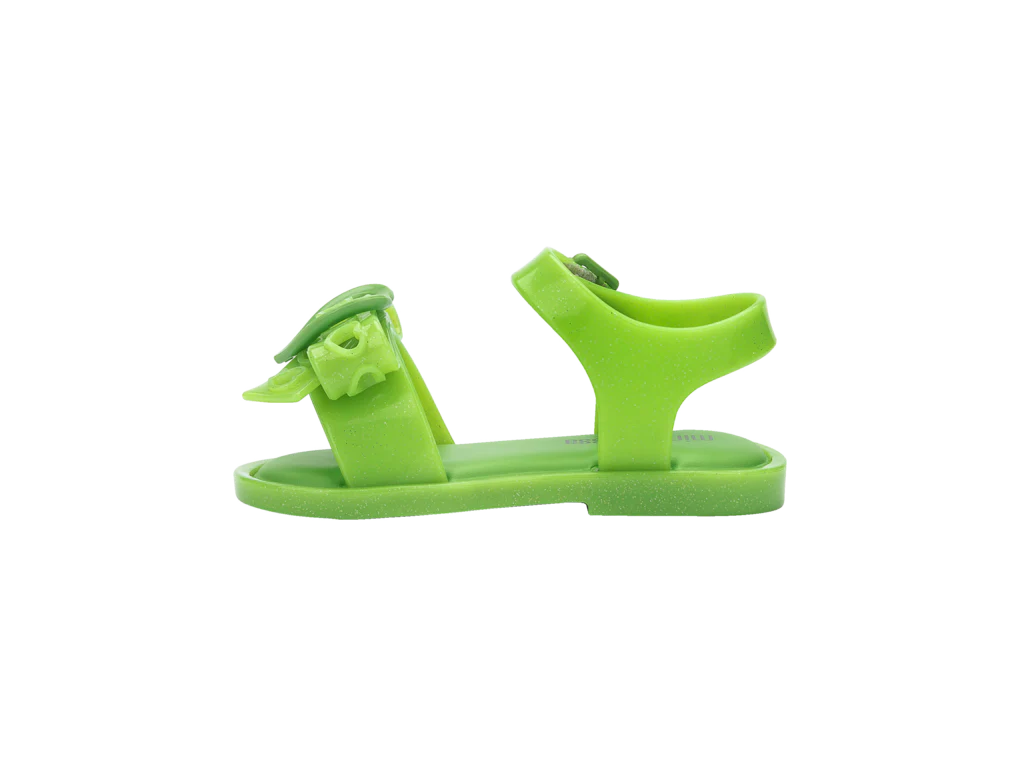 Mini Melissa Mar Sandal Hot - Glitter Green - Image 3